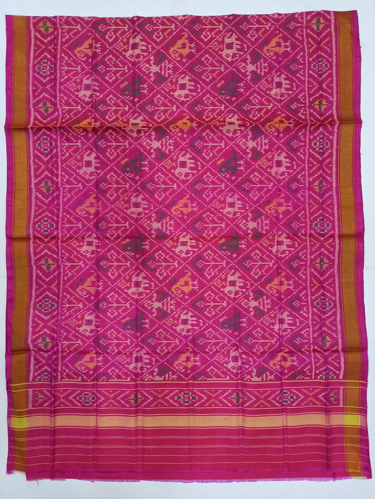 Rajkot ikkat Patola dupatta - Saffronfashionindia