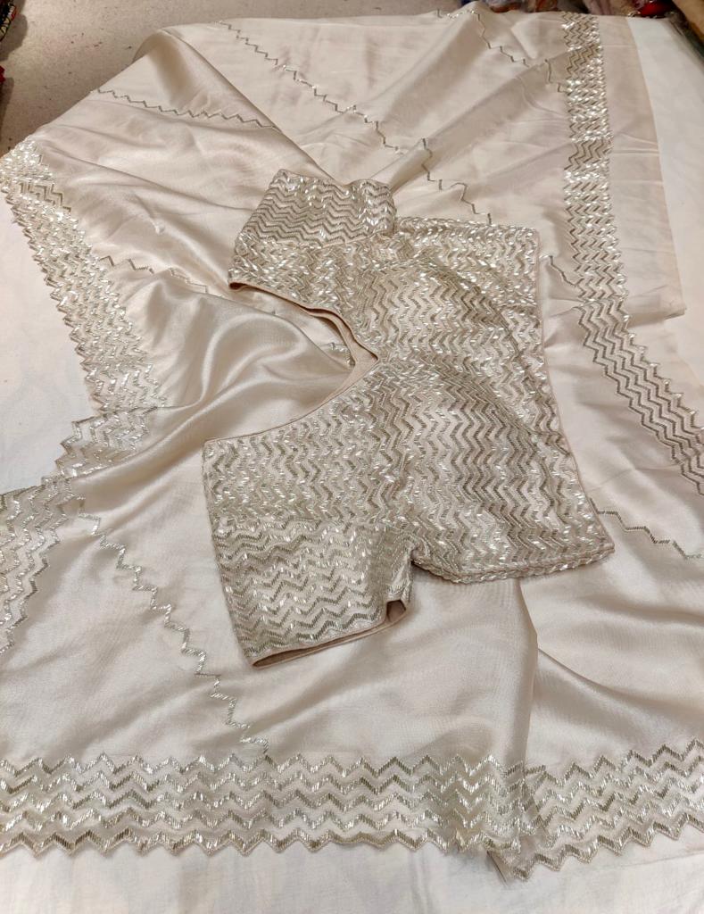 Bilbuli tissue organza saree - Saffronfashionindia