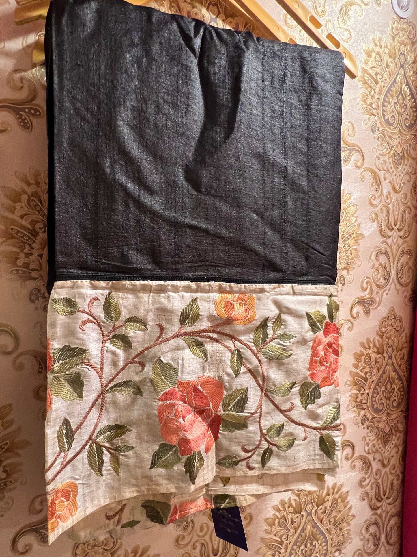 Rinisha tussar saree handloom saree Indian saree blouse - Saffronfashionindia