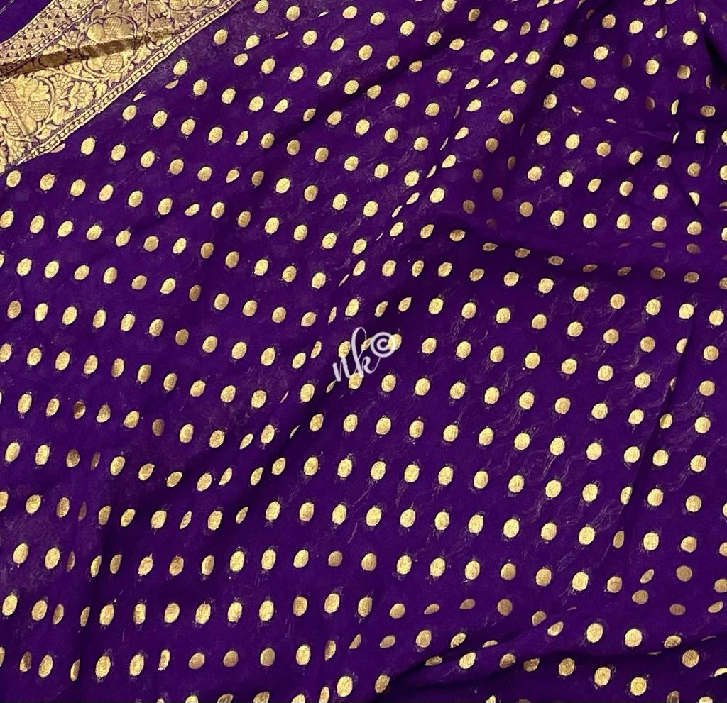 Vanis georgette saree - Saffronfashionindia