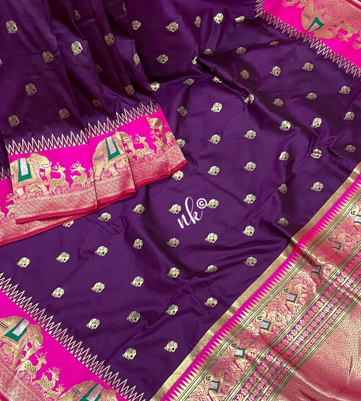 Gadwal banarsi saree - Saffronfashionindia
