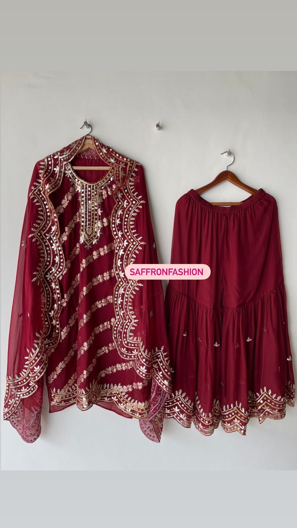 Amitava organza dress - Saffronfashionindia