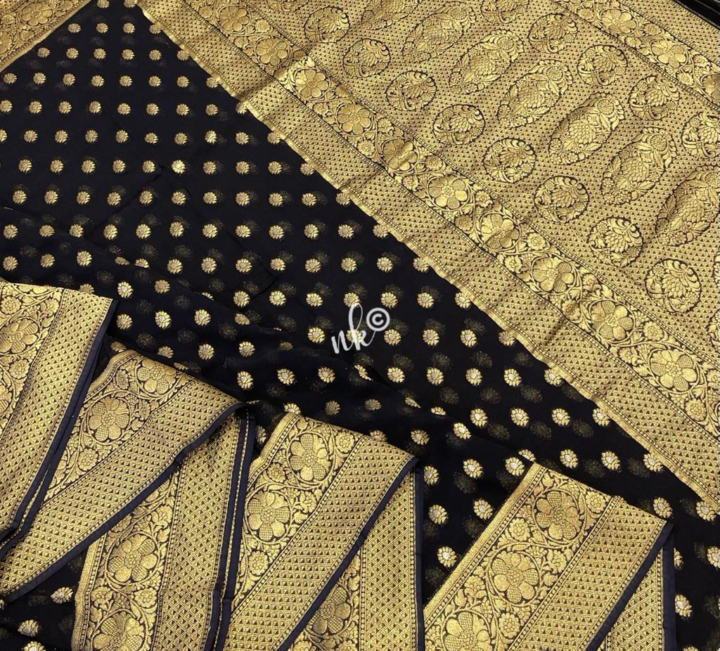 Vanis georgette saree - Saffronfashionindia