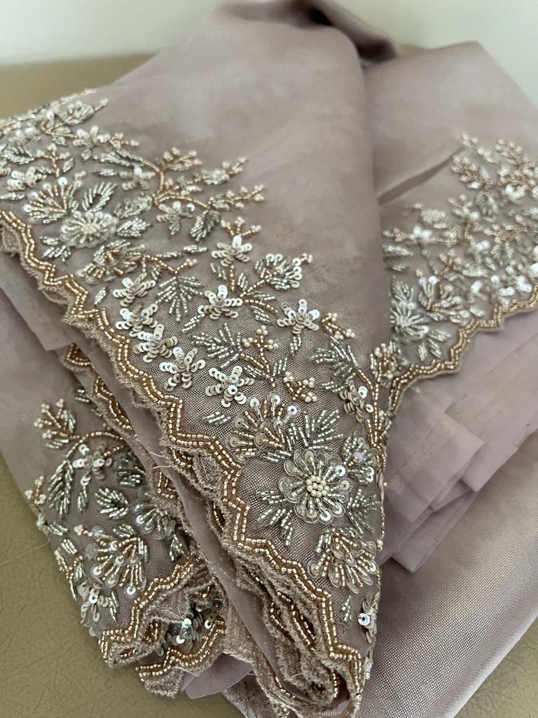 Arvani tissue organza saree - Saffronfashionindia