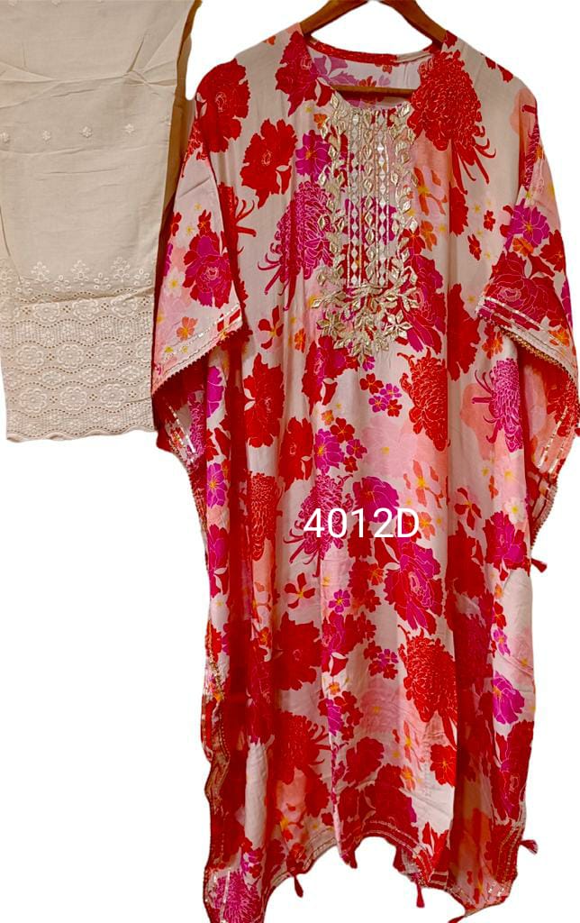 Pari digital print kaftan set SaffronFashion