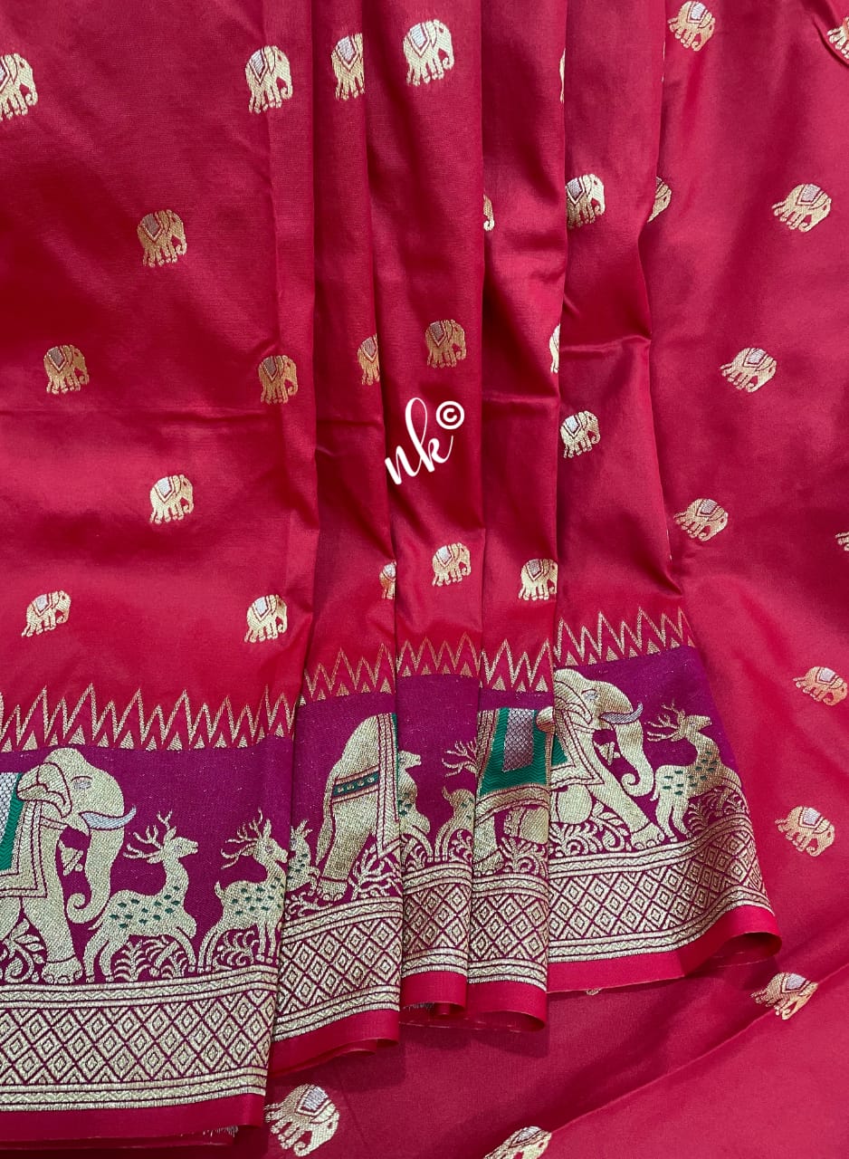 Gadwal banarsi saree - Saffronfashionindia