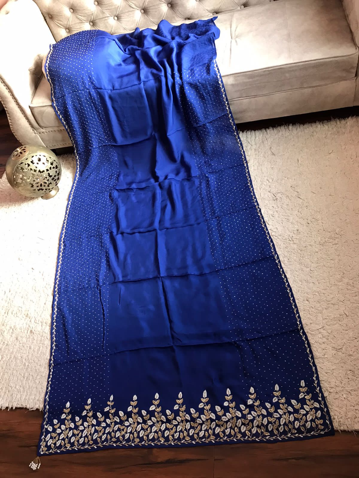 Ravisha premium organza silk saree - Saffronfashionindia