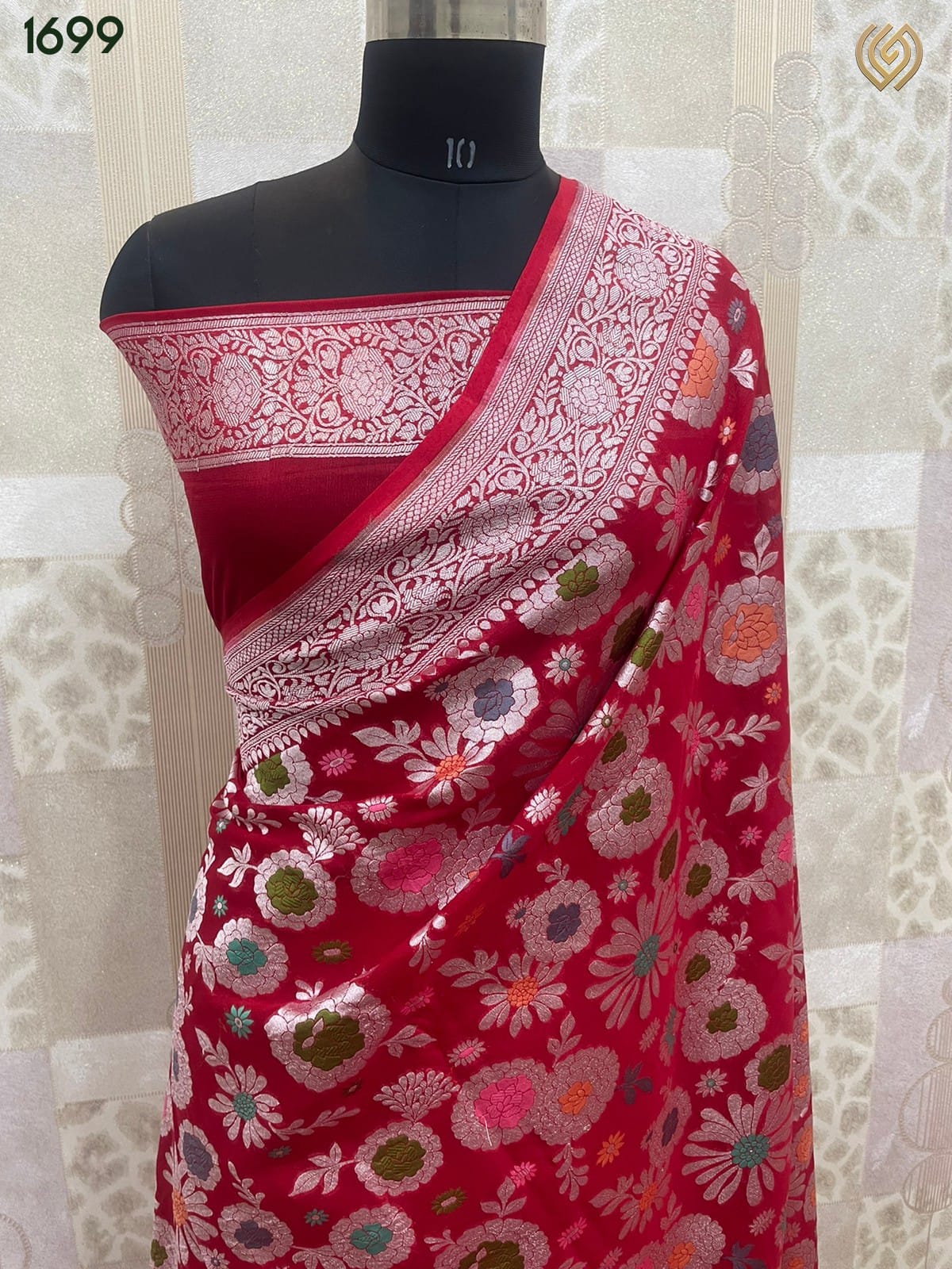 Shainaz gorgette tilfi saree - Saffronfashionindia