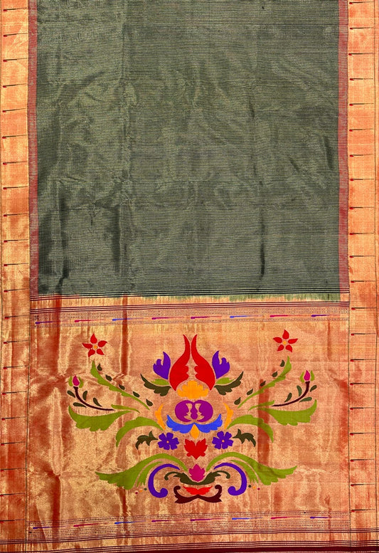 Sayani handloom Paithani saree - Saffronfashionindia