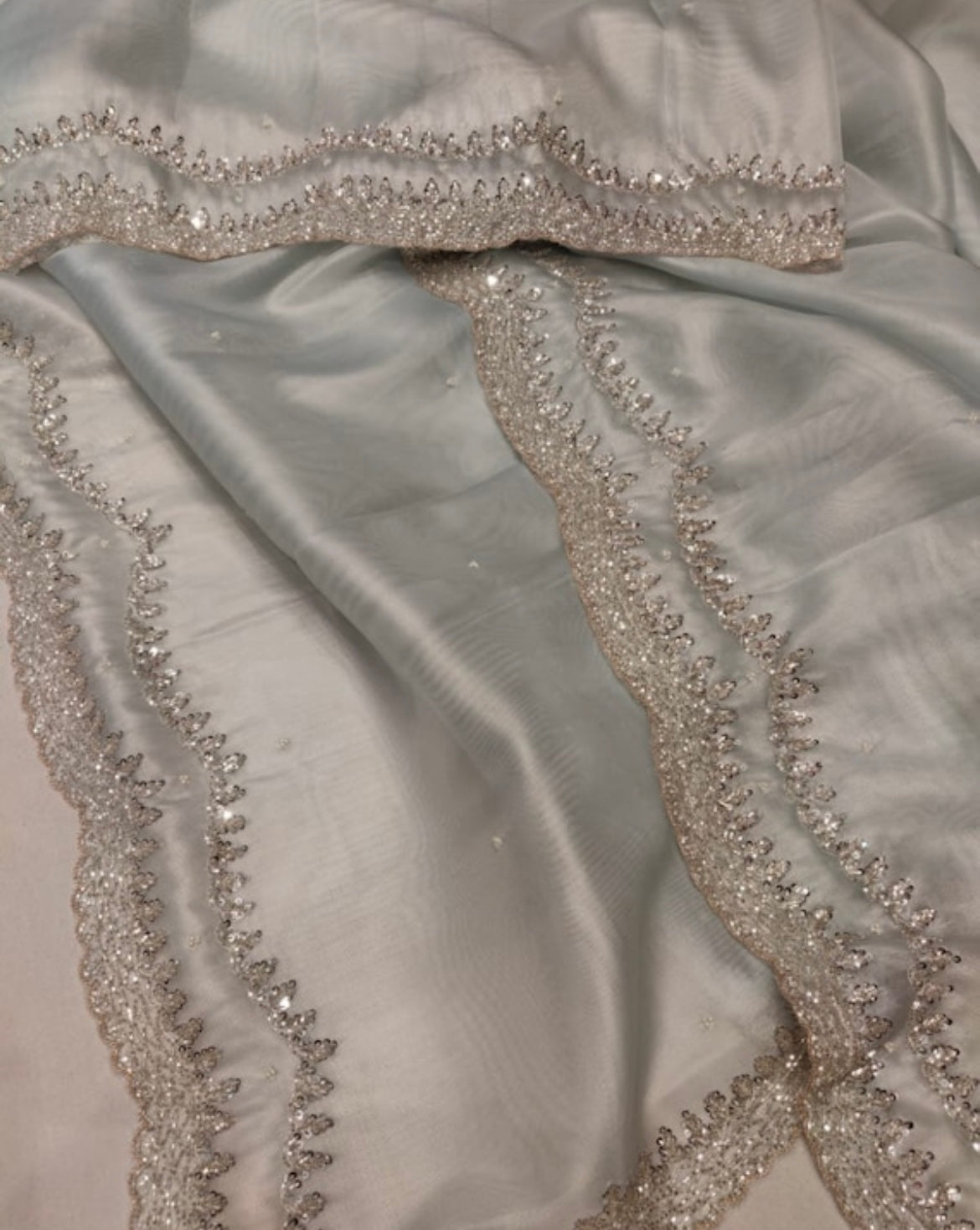 Tissue organza saree partywear sarees Indian sari blouse SaffronFashionindia