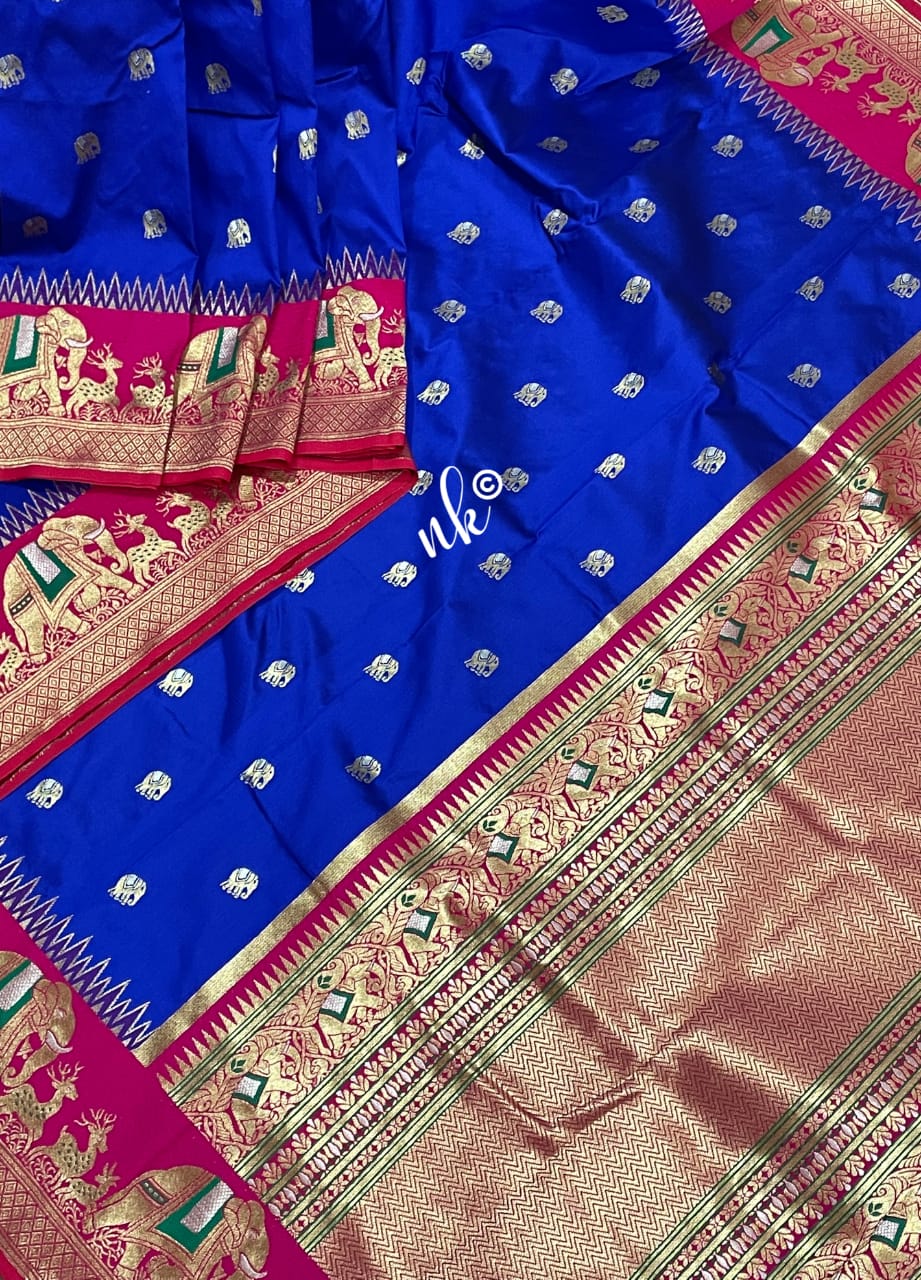 Gadwal banarsi saree - Saffronfashionindia