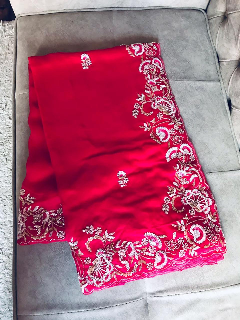 Shuvita organza posh saree - Saffronfashionindia