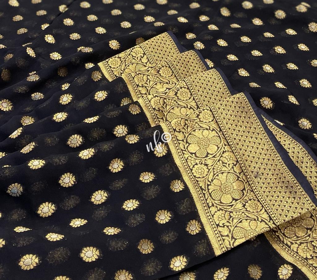 Vanis georgette saree - Saffronfashionindia