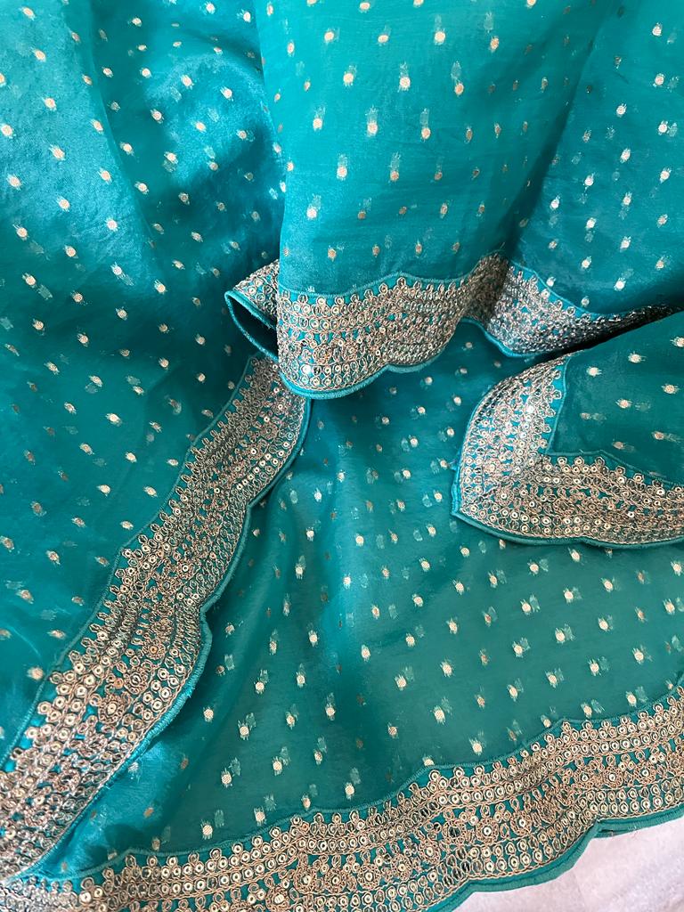 Nisani organza zari saree - Saffronfashionindia