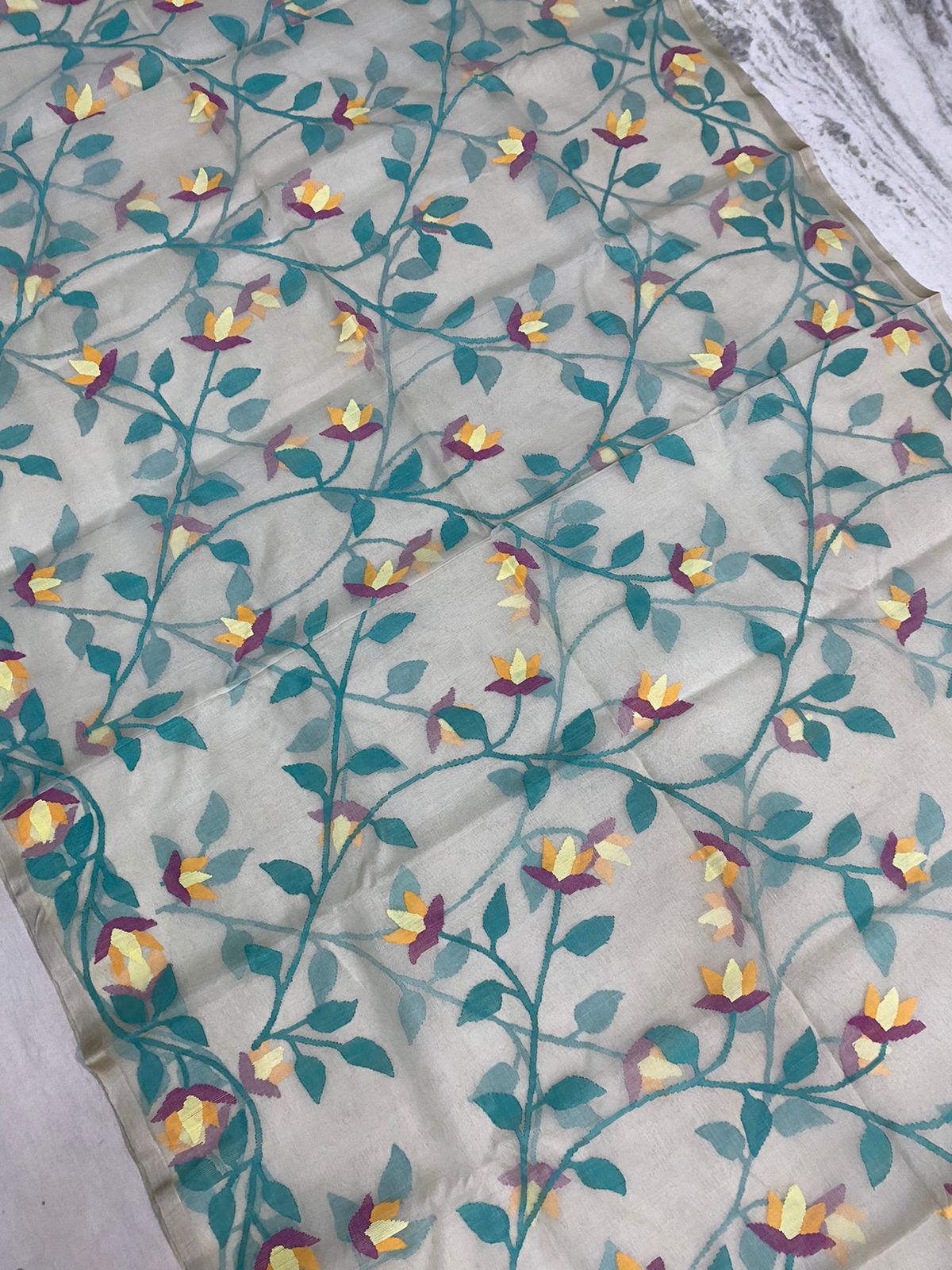 Shankani jamdani saree - Saffronfashionindia