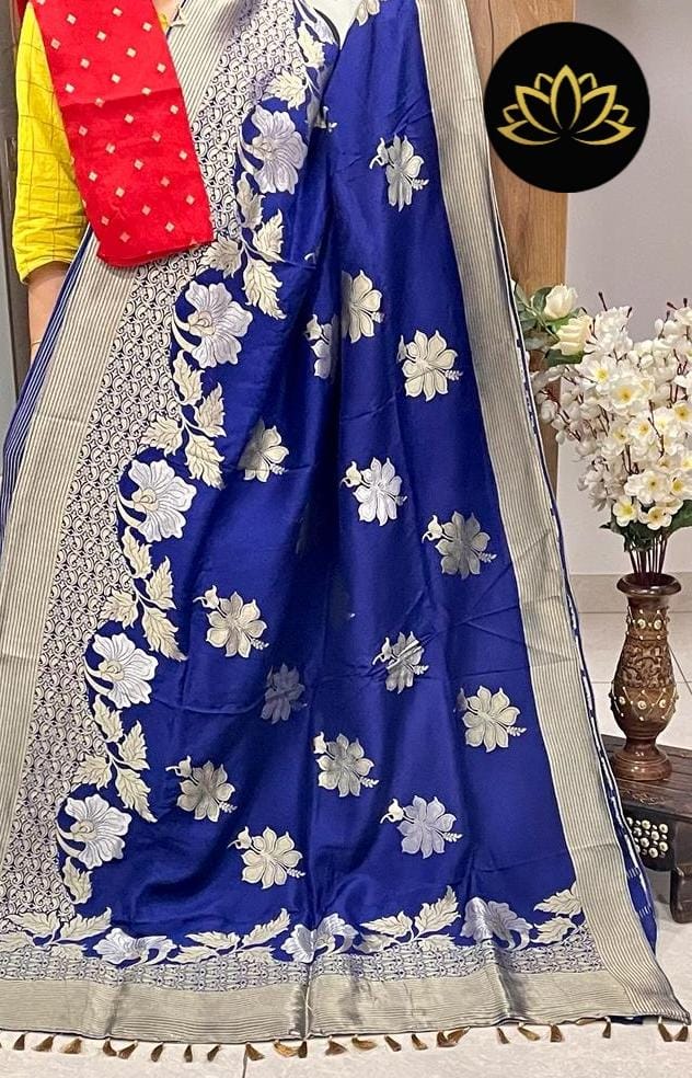 Gulshan moonga saree - Saffronfashionindia