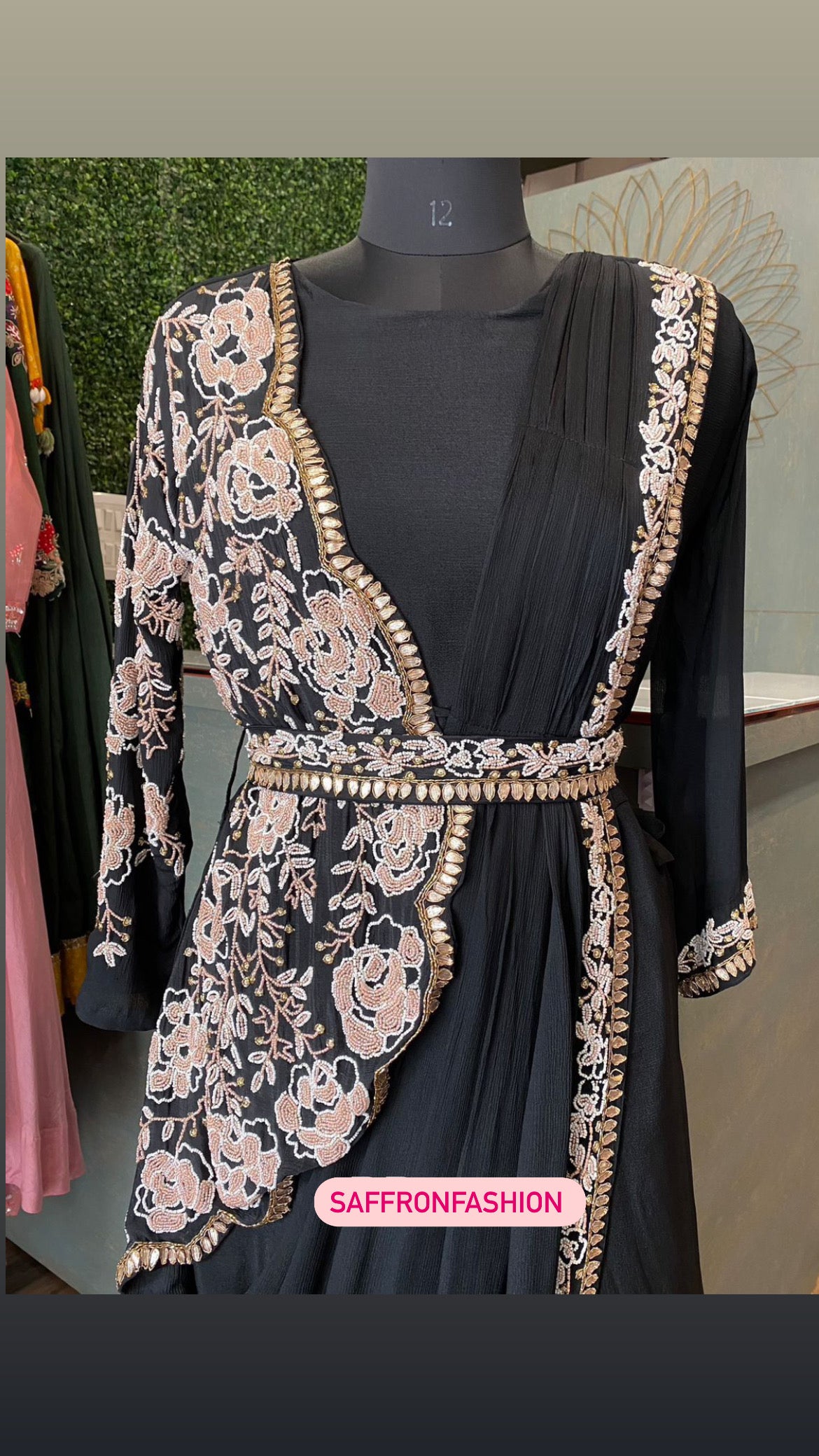 Black beauty dress - Saffronfashionindia