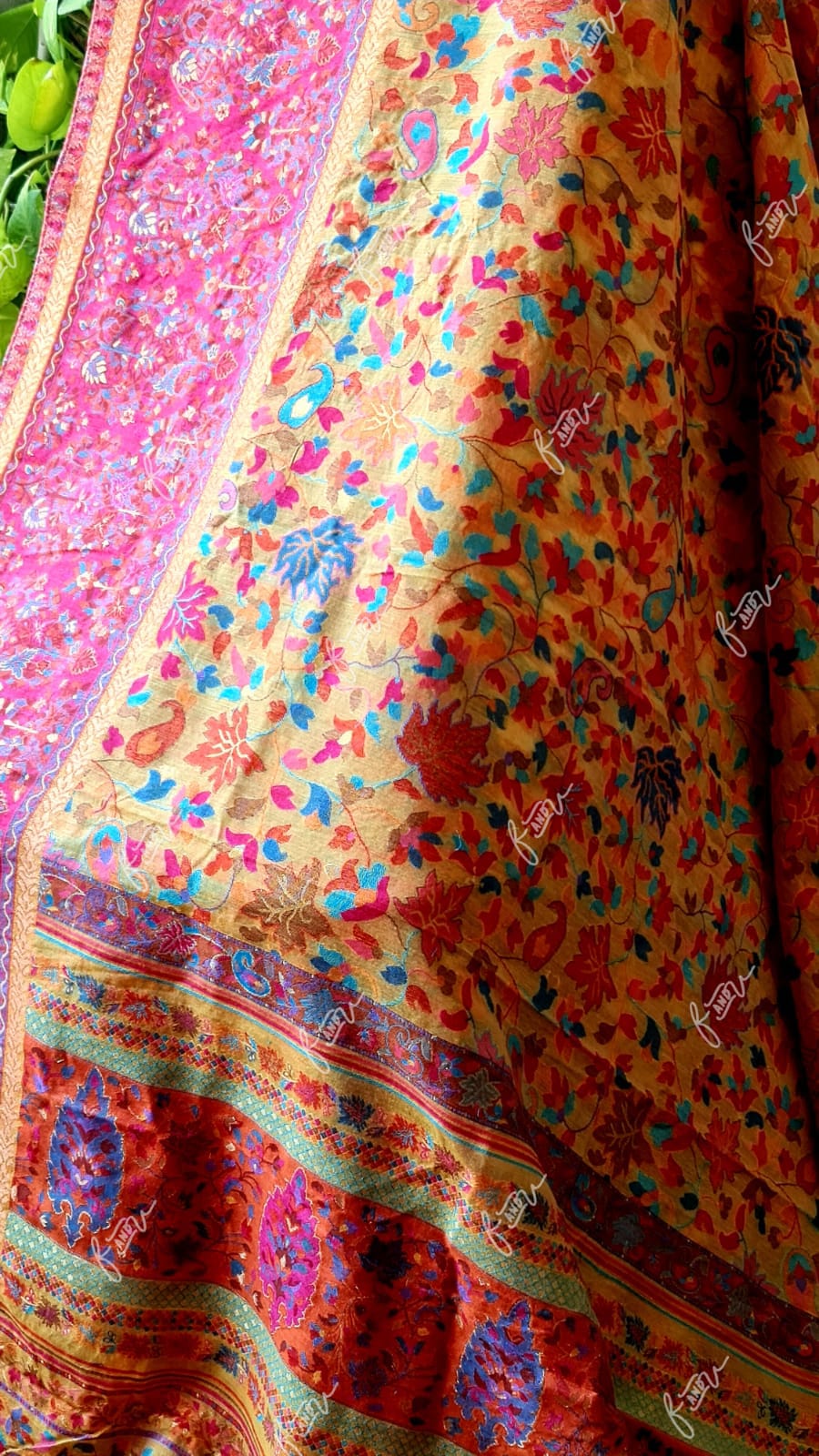 Kashmiri inspired Kani silk saree - Saffronfashionindia