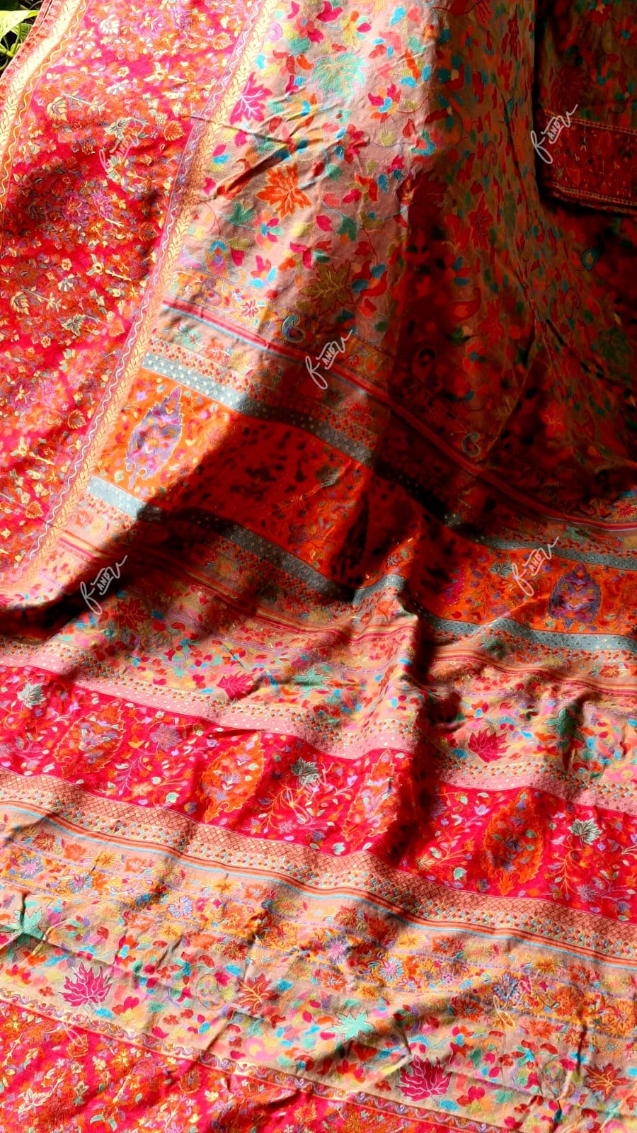 Kashmiri inspired Kani silk saree - Saffronfashionindia