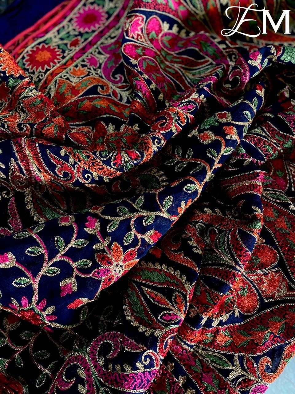 Handloom silk salwarsuit - Saffronfashionindia