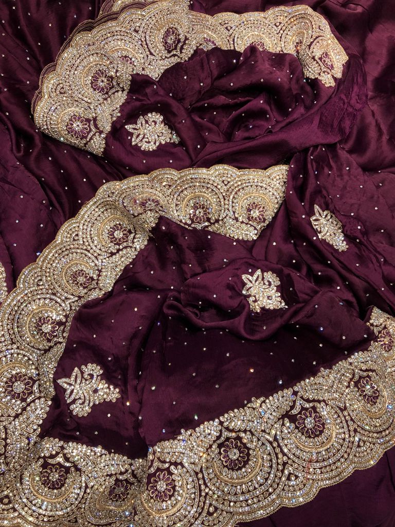 Prapti satin saree - Saffronfashionindia