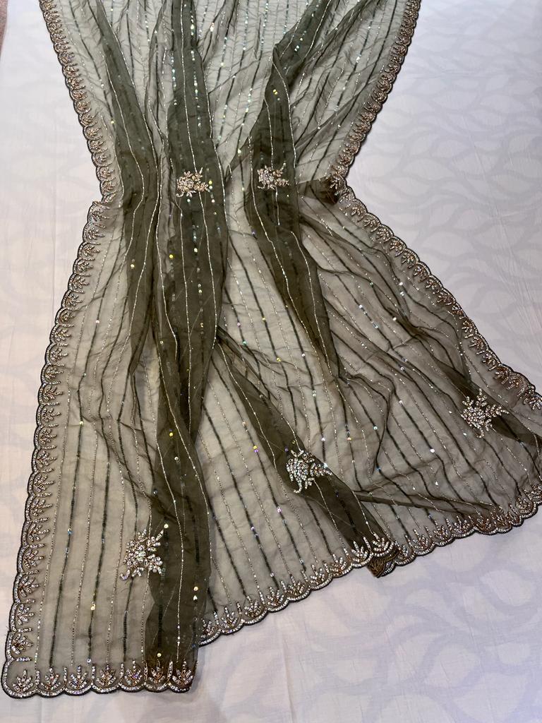 Aisle zarkan saree - Saffronfashionindia