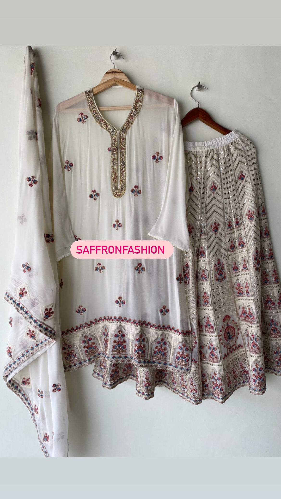 Rumika kurta gharara - Saffronfashionindia
