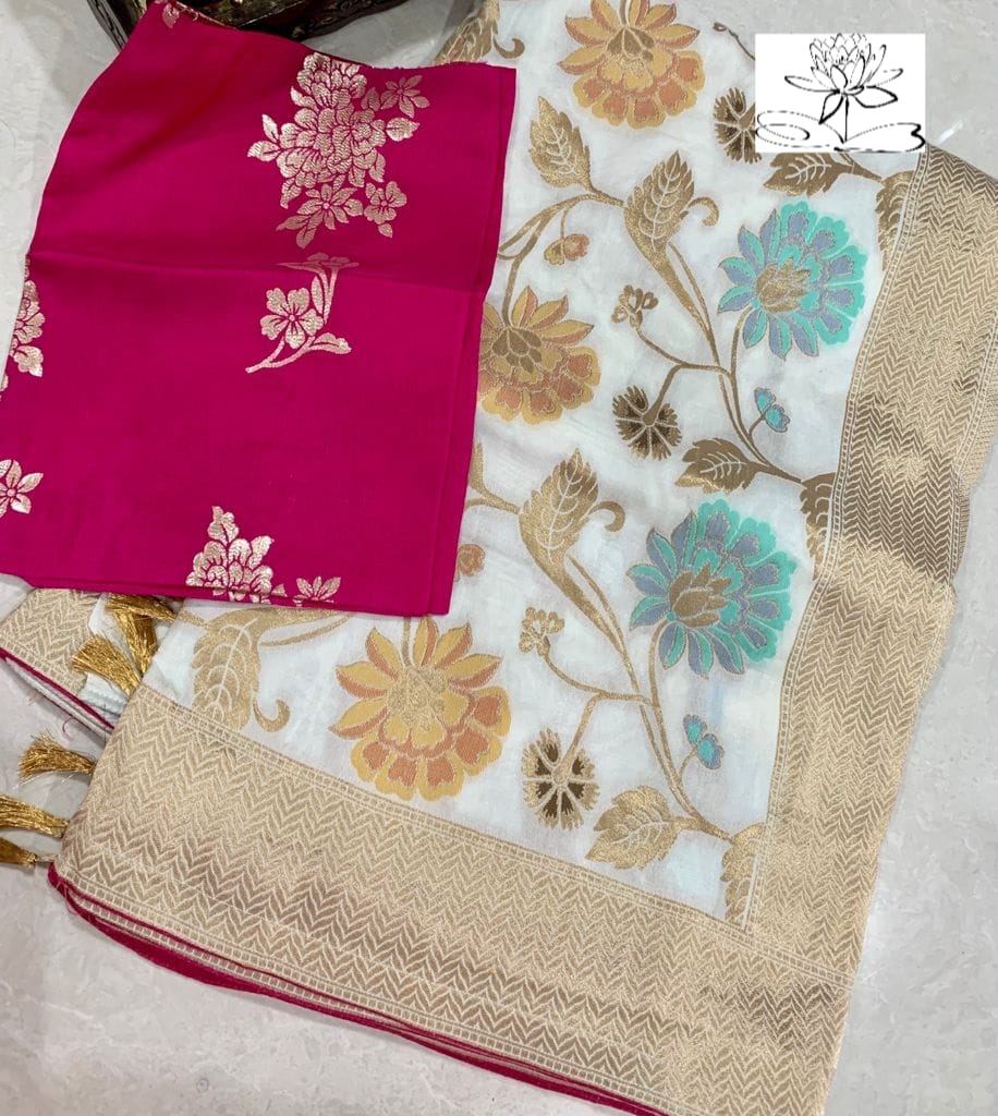 Rasam silk saree - Saffronfashionindia