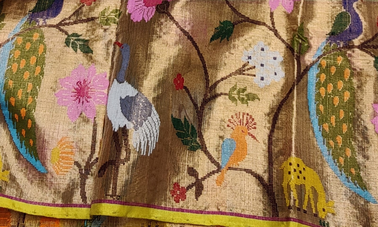 Sushmaraj tissue zari kota saree - Saffronfashionindia
