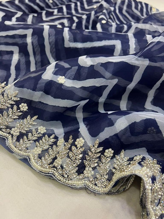 Falecia moti jarkan saree - Saffronfashionindia