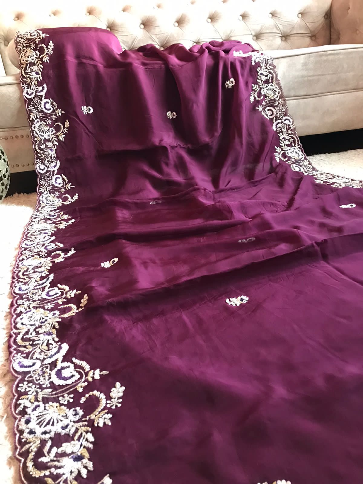 Gujarish  premium posh saree - Saffronfashionindia
