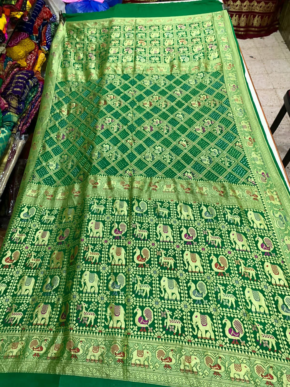 Fenicia bandhani gorgette dupatta - Saffronfashionindia