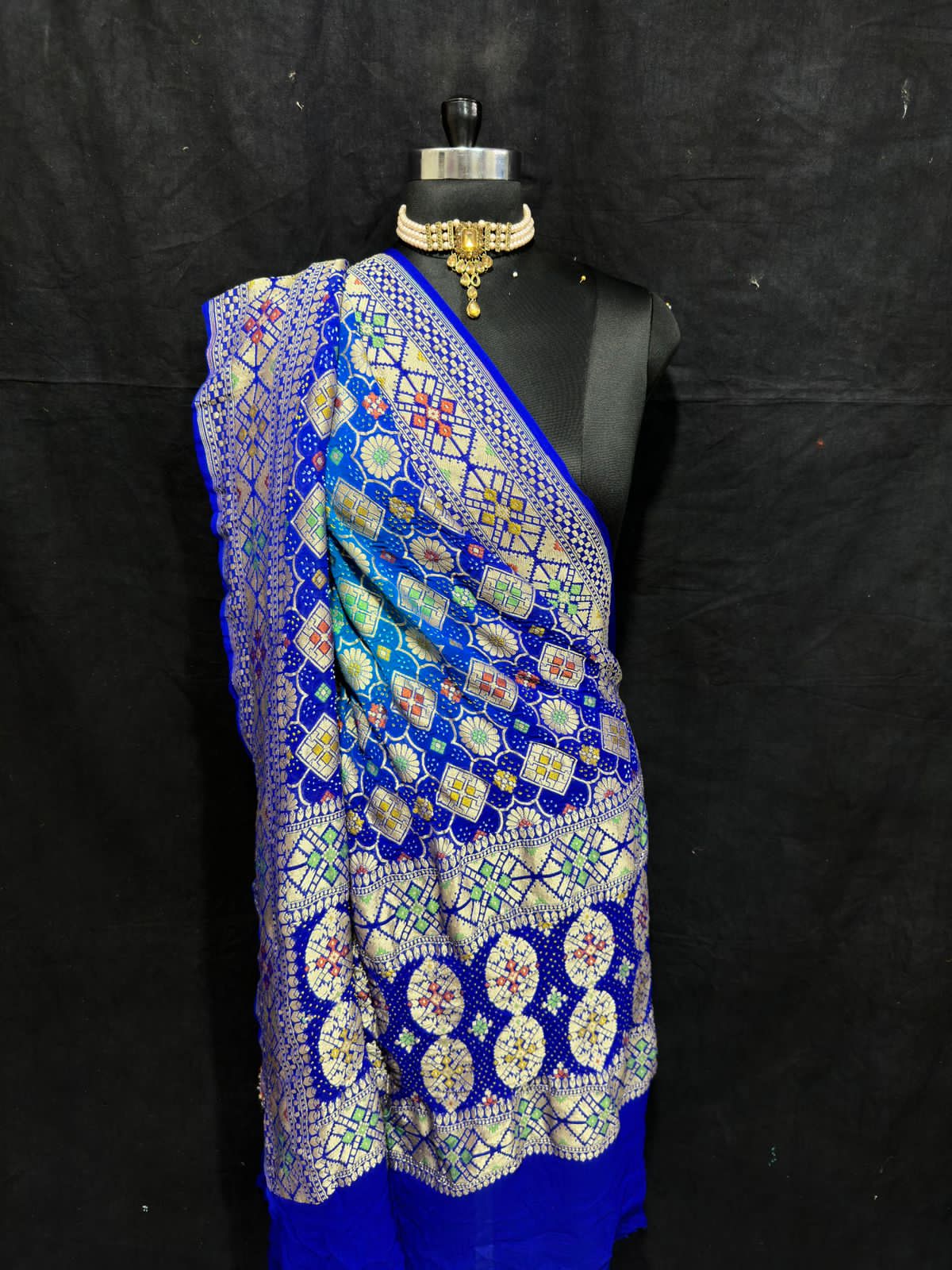 Shasha bandhani dupatta - Saffronfashionindia